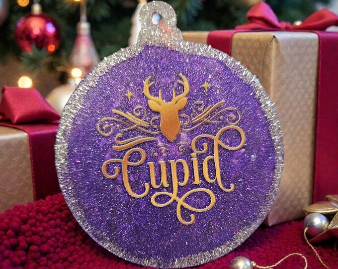 Reindeer Cupid  Christmas Ornament: One-Of-A-Kind Holiday Decor, Comet