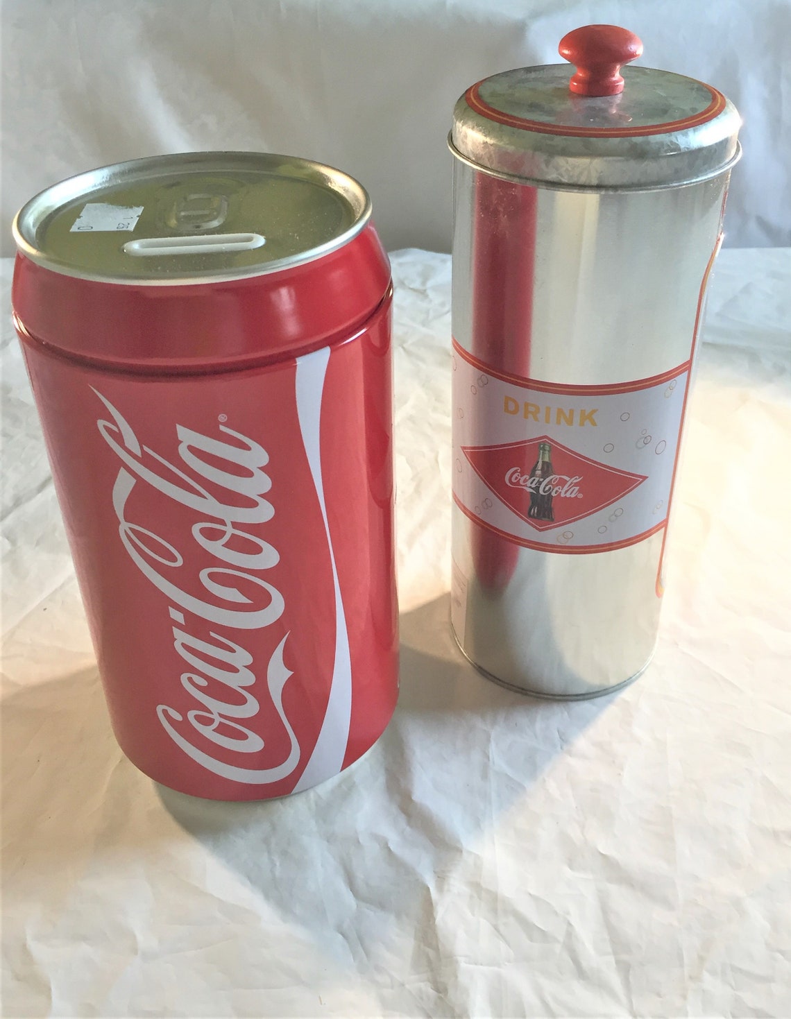 Coke Piggy Bank and Straw Container Coca Cola Piggy Bank and Etsy