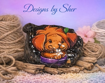 Lion Rock Art | Handcrafted Rock Doorstop, Bookend, Paperweight | Warm Wood Rustic Decor