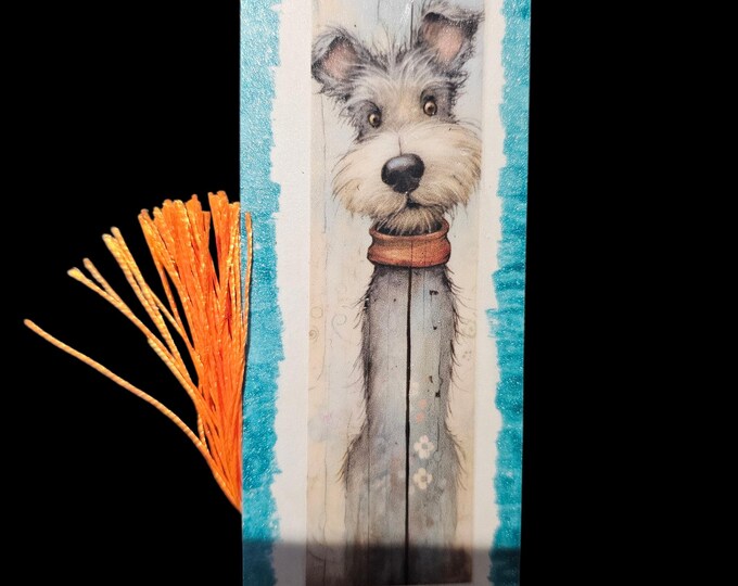 Handmade Dog Bookmark: One-Of-A-Kind Page Marker with Tassel, Cartoon Puppy Dogs