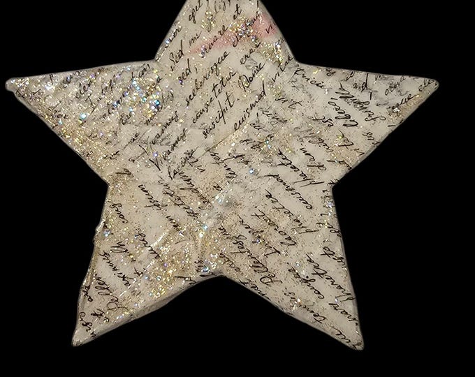 Handmade Star Wood Christmas Ornament: One-Of-A-Kind Wooden Ornament