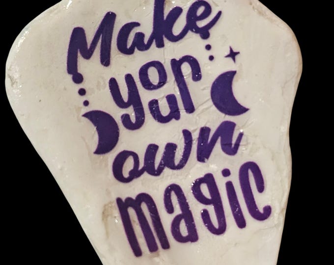 Handmade Shell Car Charm: One-Of-A-Kind Rear View Mirror Hanger, Make Your Own Magic