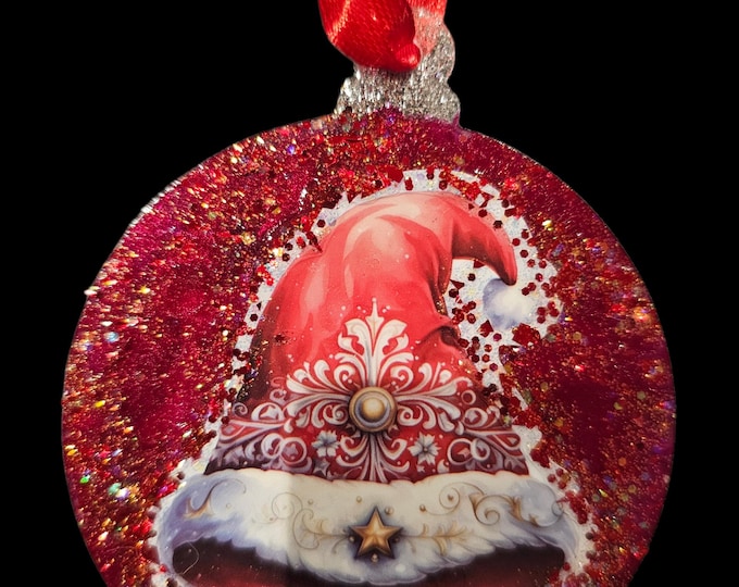 Handmade Santa Hat Christmas Ornament: One-Of-A-Kind Holiday Decor