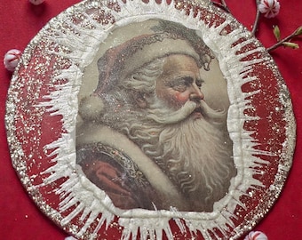 Handmade Christmas Ornament: Santa, Christmas Bells