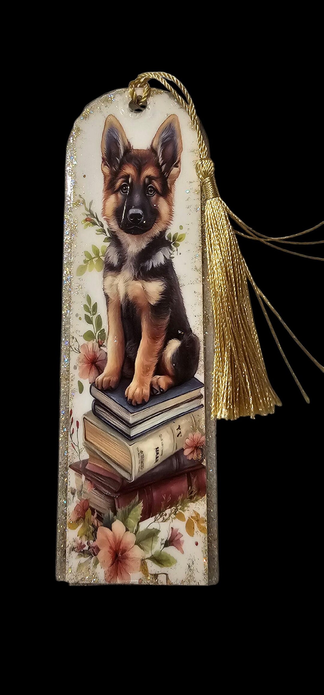 Handmade Dog Bookmark: One-of-a-kind Acrylic Page Marker With Tassel ...