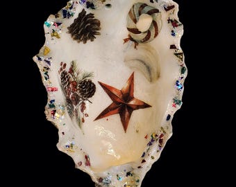 Shell Christmas Ornament Signs of Christmas