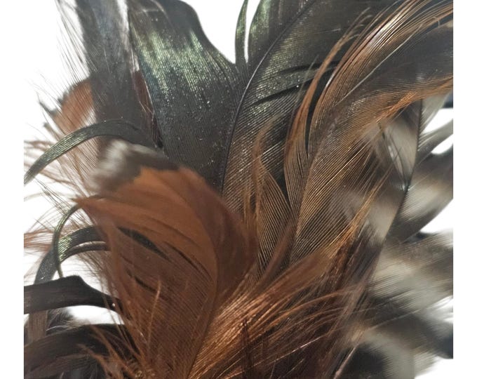 Handcrafted Feather Hair Clip | Boho Glam Accessory, One of a Kind