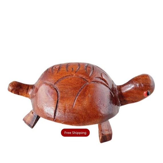 wooden turtle figurines