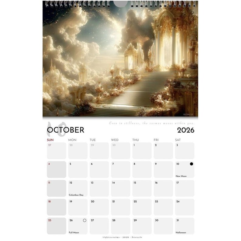 2026 Wall Calendar • Dreamcore Realms • Epic Luminous Fantasy Art • 12 ...