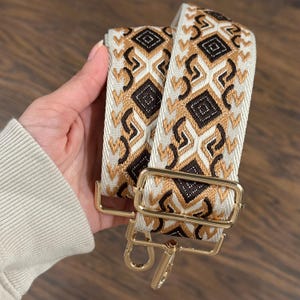織りアステカバッグストラップ | 調節可能なクロスボディショルダーストラップ