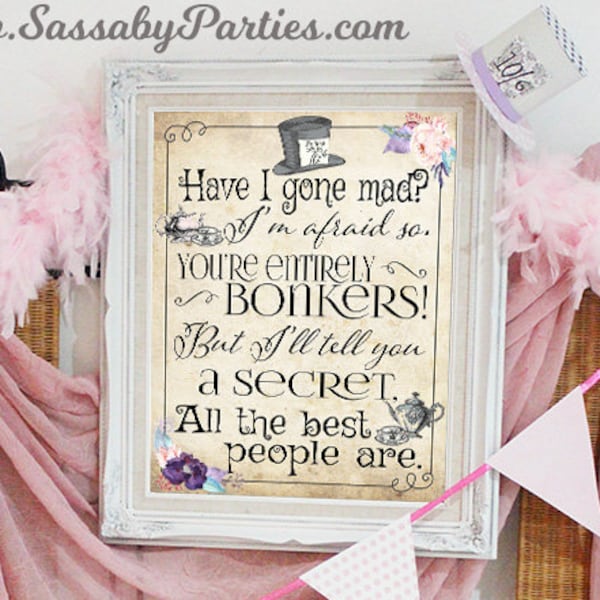 Mad Hatter Tea Party - Etsy