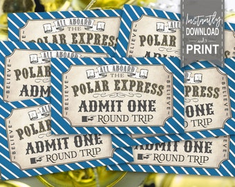 Polar Express Printable DIY Party Invitation Word (Instant Download) - Etsy