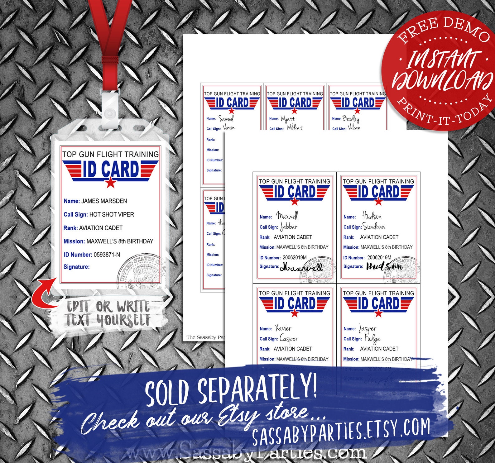 Top Gun What's Your Call Sign 9 Top Gun Pilot Call Sign Poster INSTANT DOWNLOAD Party Etsy