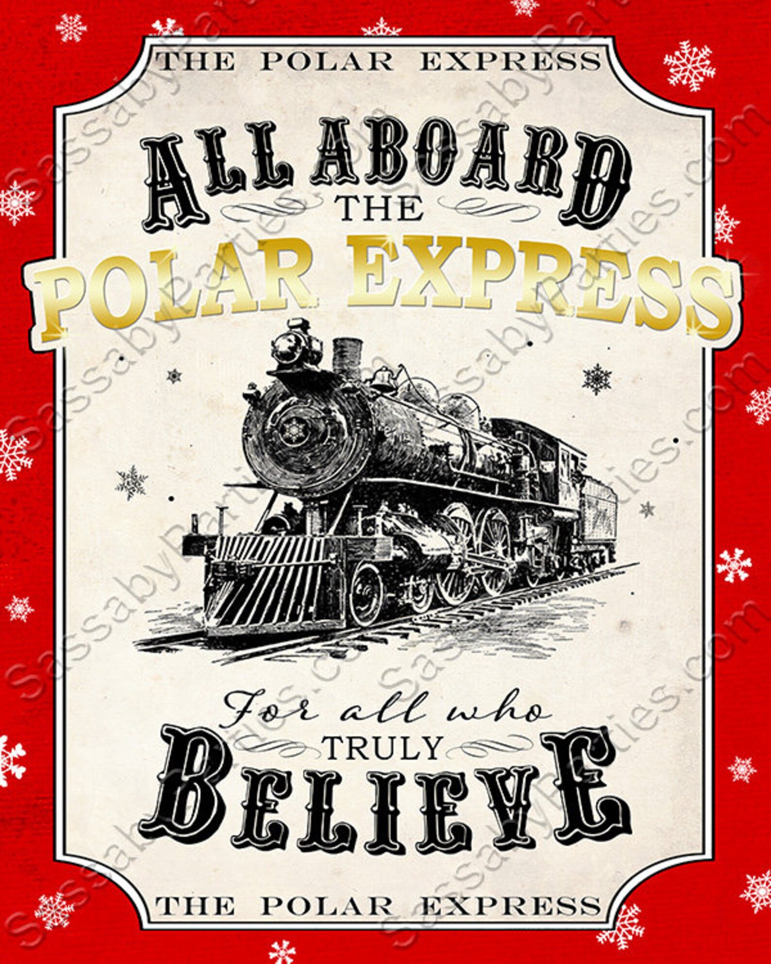 Polar Express Poster All Aboard INSTANT DOWNLOAD - Etsy 