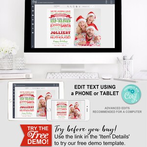 Christmas Vacation Funny Card, Clark Griswold Quote, Censored, Upload Photo, Picture, Instant Download, Print Yourself, Printable, Xmas, Greeting Message, Edit Text, Editable