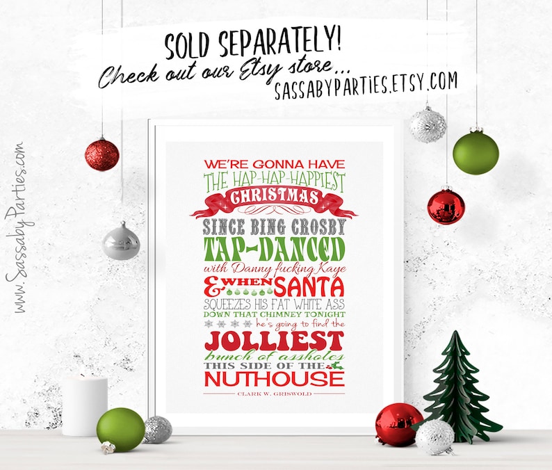 Christmas Vacation Photo Card *CENSORED* - INSTANT DOWNLOAD - Edit & Print, Picture Cards, Funny Xmas, Quote, Family Portrait, Printable immagine 5