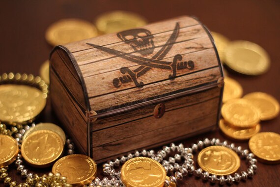 Pirate S Treasure Chest Box Instant Download Printable