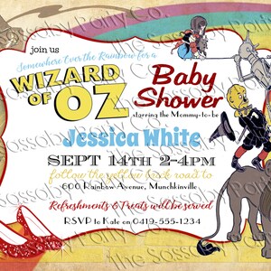 Wizard of Oz Baby Shower Invitation - INSTANT DOWNLOAD - Editable ...
