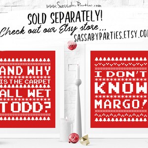 PRINTABLE Christmas Vacation inspired Logo Transfer Todd & Margo INSTANT DOWNLOAD Digital File Ugly Sweater, T-shirt, Gifts image 4