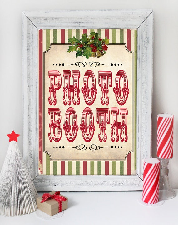 Christmas Photo Booth Sign 
