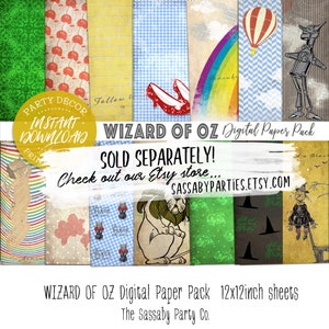 Wizard of Oz Printable Posters - INSTANT DOWNLOAD - Party Signs ...