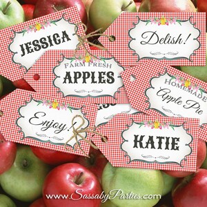 Farmers Market Party Pack, Favor Tags, Thank you, Name Tags, Instant Download, Edit Text, Editable, Print Yourself, Printable, Country Stall, Homemade, Farm Fresh, Birthday Decorations, Decor