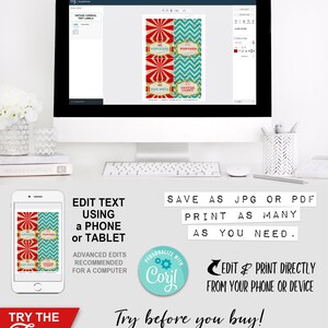 Carnival Circus Party Labels, Food, Candy, Tent Label, Birthday Party Decor, Carousel, Ferris Wheel, Decorations, Edit Yourself, Editable, Stripes, Instant Download, Printable, Print Yourself, Come One Come All