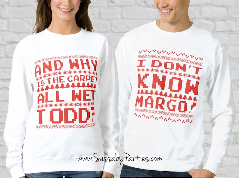 Christmas Sweater Tshirt Logo Transfer Design, Vacation Funny Quote, Todd Margo, Why is the Carpet All Wet, Red Ugly Sweater Style, Instant Download, Print Yourself, Printable, Gift Idea, Print and Iron On