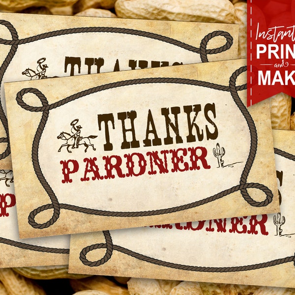 printable-cowboy-thank-you-card-cowboy-birthday-thank-you-etsy