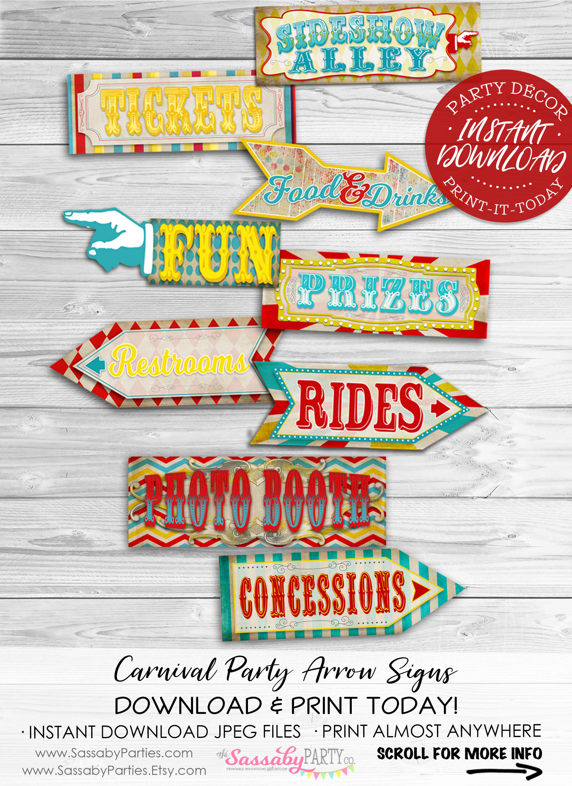 carnival-arrow-signs-posters-instant-download-printable-birthday-party-decorations-decor-sideshow-alley-circus-show-tickets-prizes-etsy