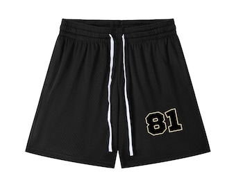 Ilya Rozanov 81 Netz Shorts | Hockey Romanze Fan Merch | Beheizte Rivalität BookTok inspirierte Kordelzug Shorts | Sport Romantik Bekleidung