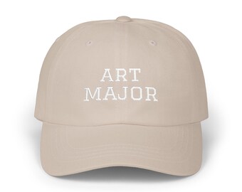 Art Major Dad Cap | Embroidered Script Baseball Hat
