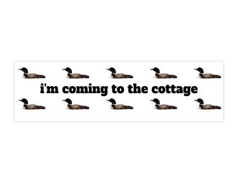 Ich komme zur Hütte Autoaufkleber