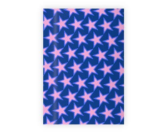 Pastel Pink Star Wrapping Paper | Celestial Gift Wrap