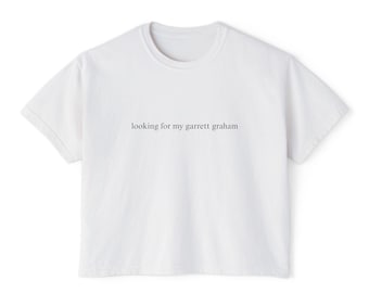 looking for my Garrett Graham Boxy Tee  Off-Campus Hockey Romance Shirt  Fictional Hockey Boyfriend Top booktok