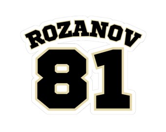 Rozanov 81 Kiss-Cut Aufkleber | Sport Jersey Number Aufkleber