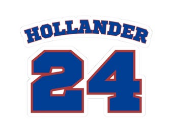 Hollander 24 Sport Jersey Sticker mit der Nummer 24