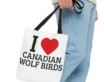 Ich liebe kanadische Wolf Leinwand Tasche | Beheizte Rivalry TV Show Fan Tasche, Shane Hollander & Ilya Rosanov