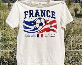 France National Team Shirt, French Football Supporter Tee, Retro Soccer Cup 2026 Apparel, Vintage Match Day Fan Gift
