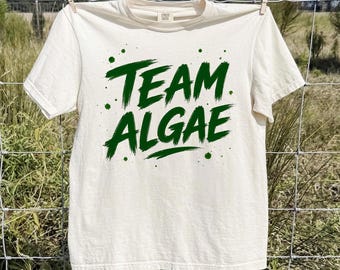 Camiseta "Bandera Azul Prometida", Camiseta Divertida de Sátira Política, Camiseta Gráfica del Equipo Algas, Ropa con Humor sobre Estanques Reflectantes