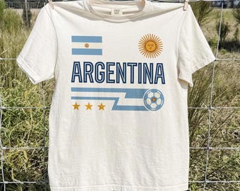 Vintage Argentina Soccer Shirt, Vintage Argentina Soccer Fan Gift, World Cup 2026 Tee, Argentina National Team Soccer Shirt