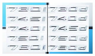 SCHAAN 3D ABS Black Chrome Car Letters Rear Trunk Emblem