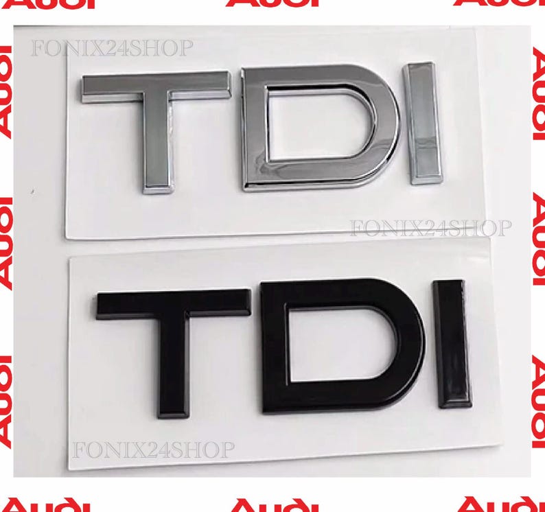 AUDI Letters 1.8T 2.0T 3.0T Audi Emblem TDI TFSI 2.4 3.2 3.0 Tts Ttrs A ...