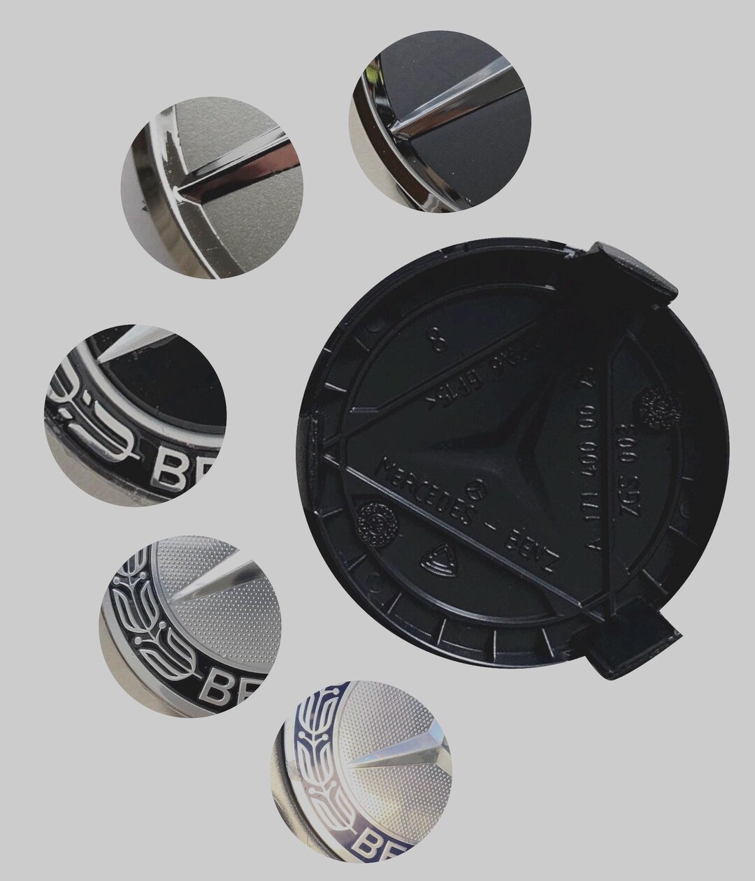 Mercedes Benz Alloy Wheel Center Caps 4x75mm A B C E S M Class ML CLA ...