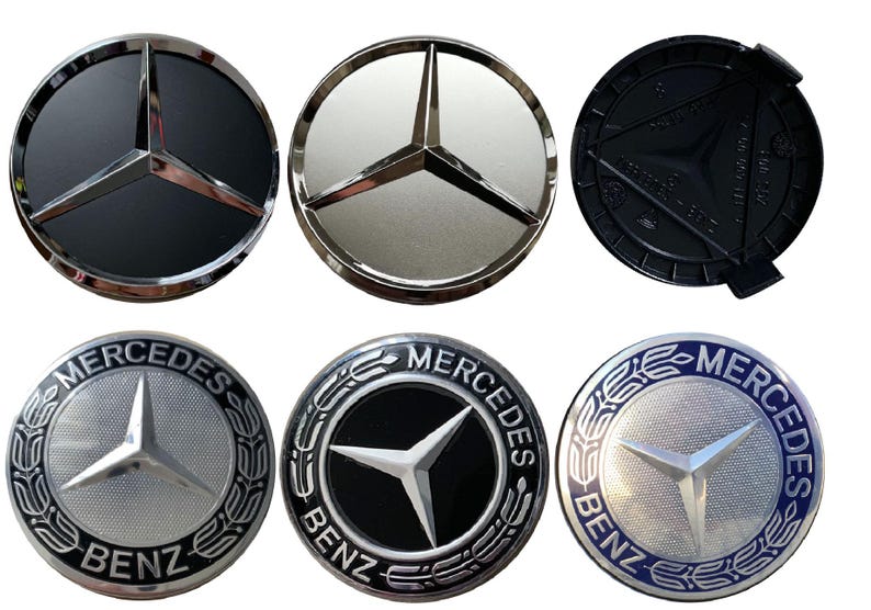 Mercedes Benz Alloy Wheel Center Caps 4x75mm A B C E S M Class ML CLA ...