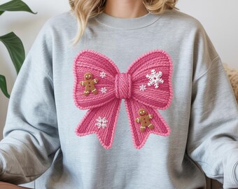 Latch Hook Yarn Christmas Bow PNG, Faux Yarn Crochet Coquette Bow PNG, Girly Bow Design, Chunky Knit Sublimation Design, Digital Download