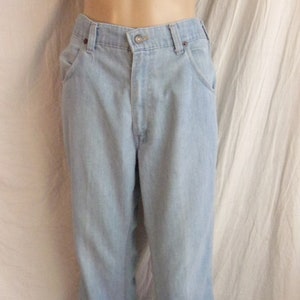Vintage Levis-jeans från 1970-talet med San Francisco-märke från 1850, orange etikett, 33 x 30