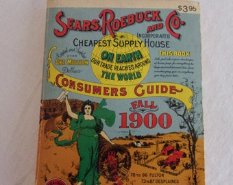 Vintage 1900 Sears Catalog Reprint Small Format Edwardian Reference