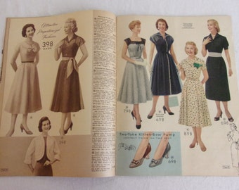 Vintage 1950s Catalog Women's Dresses Rockabilly Hayes Half