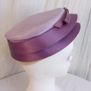 Pillbox Hat Lavender - Etsy display picture 1